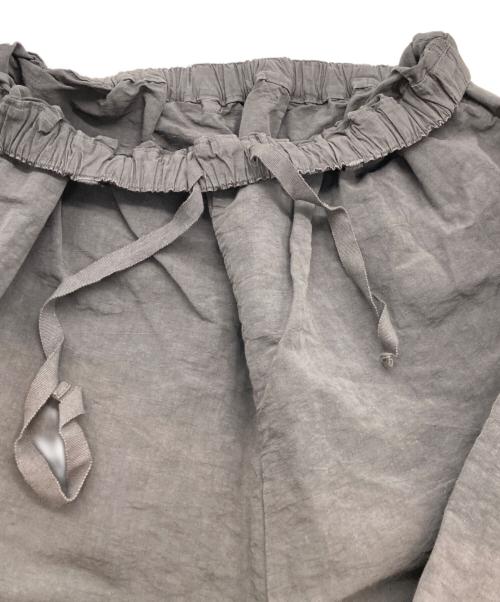nest Robe（ネストローブ）nest Robe (ネストローブ) コットンリネンクロップドワイドパンツ グレー サイズ:Fの古着・服飾アイテム