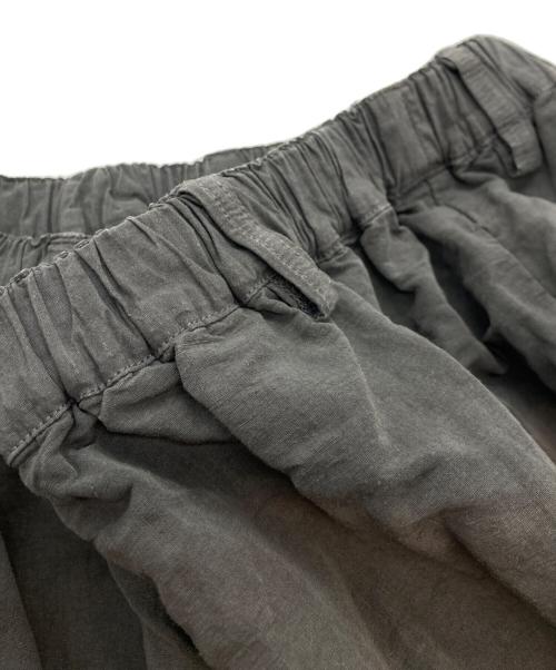 nest Robe（ネストローブ）nest Robe (ネストローブ) コットンリネンクロップドワイドパンツ グレー サイズ:Fの古着・服飾アイテム
