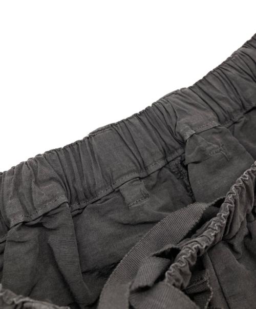 nest Robe（ネストローブ）nest Robe (ネストローブ) コットンリネンクロップドワイドパンツ グレー サイズ:Fの古着・服飾アイテム