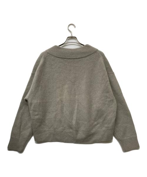 Noble（ノーブル）Noble (ノーブル) 24AW YAK/ヤク ワイドVネックニット ベージュ サイズ:FREEの古着・服飾アイテム