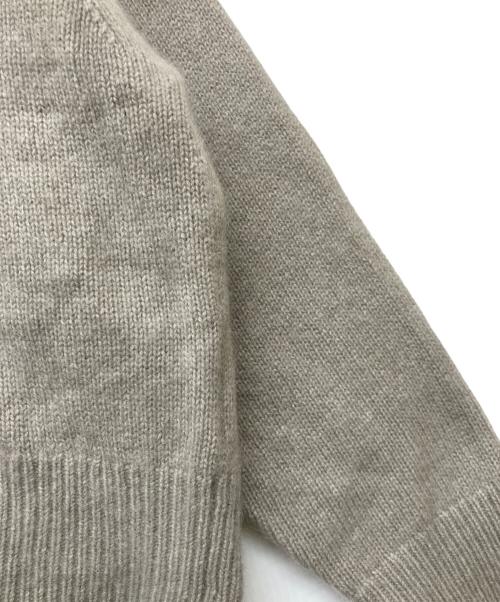 Noble（ノーブル）Noble (ノーブル) 24AW YAK/ヤク ワイドVネックニット ベージュ サイズ:FREEの古着・服飾アイテム
