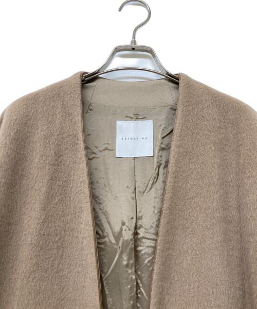ESTNATION（エストネーション）ESTNATION (エストネーション) シャギージャージージレ ブラウン サイズ:size36の古着・服飾アイテム