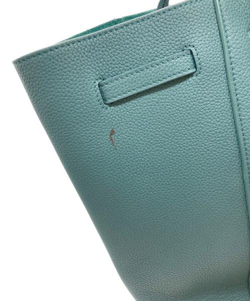 CELINE（セリーヌ）CELINE (セリーヌ) カバファントム スモールレザートートバッグ ブルーの古着・服飾アイテム