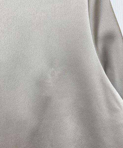 SHIPS（シップス）SHIPS (シップス) サテン レースカラー ブラウス ゴールド サイズ:Freeの古着・服飾アイテム