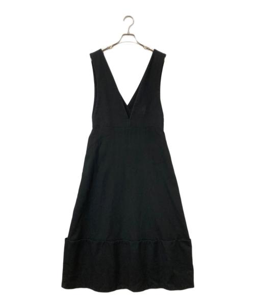 ADORE（アドーア）ADORE (アドーア) ダブルクロスコットンワンピース ブラック サイズ:36の古着・服飾アイテム