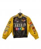 JH Designジェイエイチデザイン）の古着「古着 M&M's レーシングジャケット」｜ダークブラウン