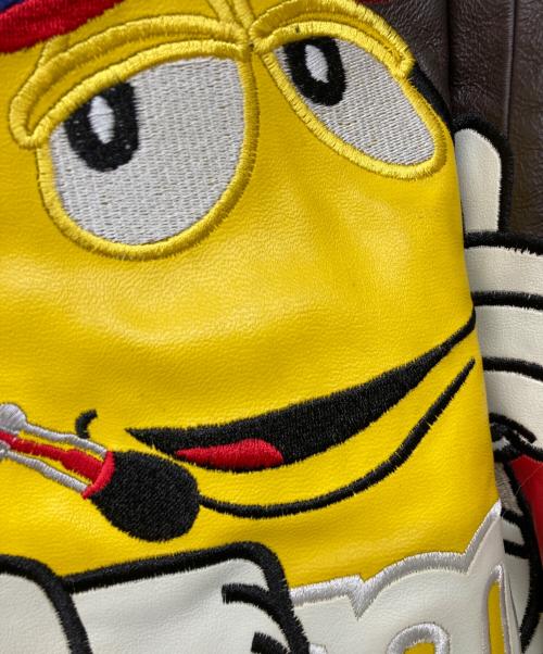 JH Design（ジェイエイチデザイン）JH DESIGN (ジェイエイチデザイン) 古着 M&M's レーシングジャケット ダークブラウン サイズ:Lの古着・服飾アイテム