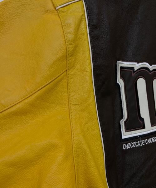 JH Design（ジェイエイチデザイン）JH Design (ジェイエイチデザイン) 古着 M&M's レーシングジャケット ダークブラウン サイズ:SIZE Lの古着・服飾アイテム