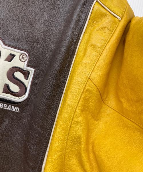 JH Design（ジェイエイチデザイン）JH Design (ジェイエイチデザイン) 古着 M&M's レーシングジャケット ダークブラウン サイズ:SIZE Lの古着・服飾アイテム