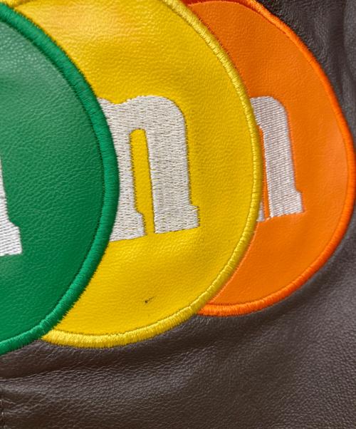 JH Design（ジェイエイチデザイン）JH Design (ジェイエイチデザイン) 古着 M&M's レーシングジャケット ダークブラウン サイズ:SIZE Lの古着・服飾アイテム