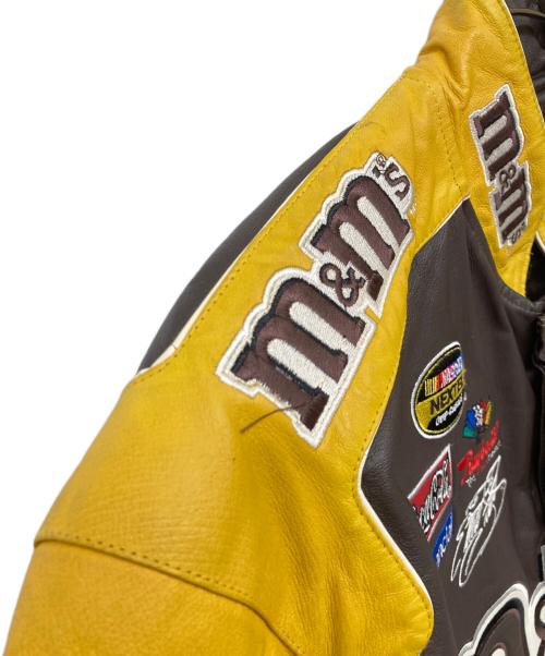 JH Design（ジェイエイチデザイン）JH DESIGN (ジェイエイチデザイン) 古着 M&M's レーシングジャケット ダークブラウン サイズ:Lの古着・服飾アイテム