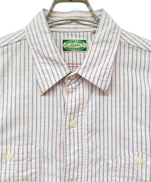 SUGAR CANE LIGHT（シュガーケーン ライト）SUGAR CANE LIGHT (シュガーケーン ライト) ストライプシャツ ピンク サイズ:SIZE Lの古着・服飾アイテム