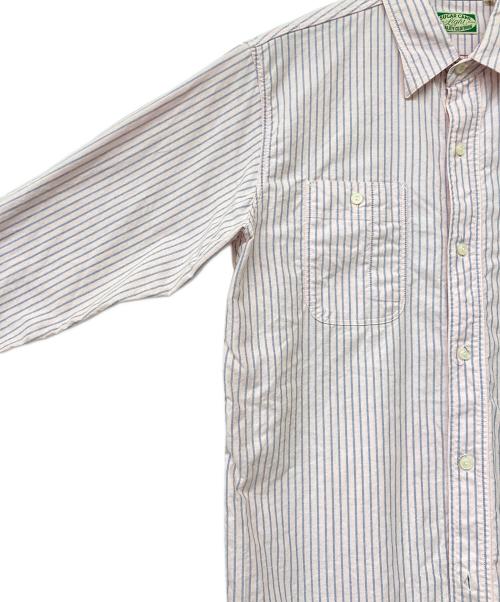 SUGAR CANE LIGHT（シュガーケーン ライト）SUGAR CANE LIGHT (シュガーケーン ライト) ストライプシャツ ピンク サイズ:SIZE Lの古着・服飾アイテム