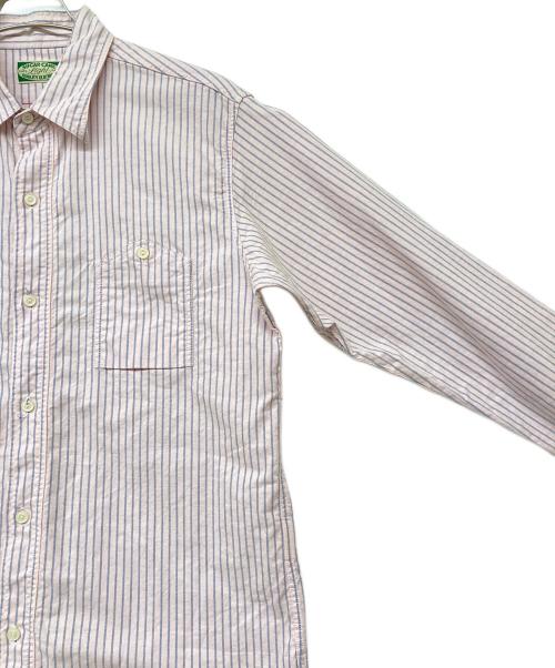 SUGAR CANE LIGHT（シュガーケーン ライト）SUGAR CANE LIGHT (シュガーケーン ライト) ストライプシャツ ピンク サイズ:SIZE Lの古着・服飾アイテム