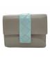 BOTTEGA VENETA（ボッテガベネタ）の古着「イントレチャート3つ折り財布」｜グレー×スカイブルー