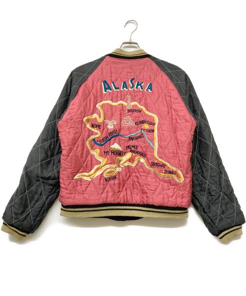 東洋エンタープライズ（トウヨウエンタープライズ）東洋エンタープライズ (トウヨウエンタープライズ) ALASKA AMERICA'S LAST FRONTIER SOUVENIR JACKET ネイビー サイズ:SIZE Lの古着・服飾アイテム