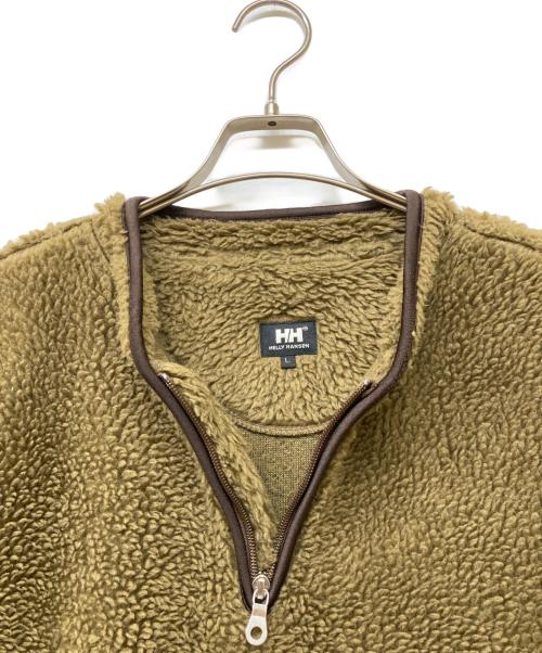 HELLY HANSEN（ヘリーハンセン）HELLY HANSEN (ヘリーハンセン) ワークパイルヘンリーネック ブラウン サイズ:SIZELの古着・服飾アイテム