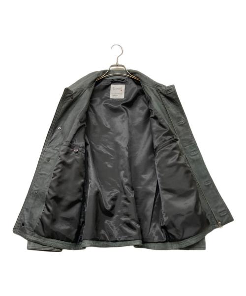 Barassi（バラシ）Barassi (バラシ) シープスキン レザージップジャケット ブラック サイズ:48の古着・服飾アイテム