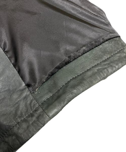 Barassi（バラシ）Barassi (バラシ) シープスキン レザージップジャケット ブラック サイズ:48の古着・服飾アイテム