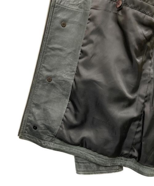 Barassi（バラシ）Barassi (バラシ) シープスキン レザージップジャケット ブラック サイズ:48の古着・服飾アイテム