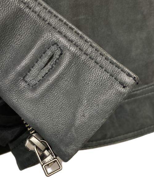 Barassi（バラシ）Barassi (バラシ) シープスキン レザージップジャケット ブラック サイズ:48の古着・服飾アイテム