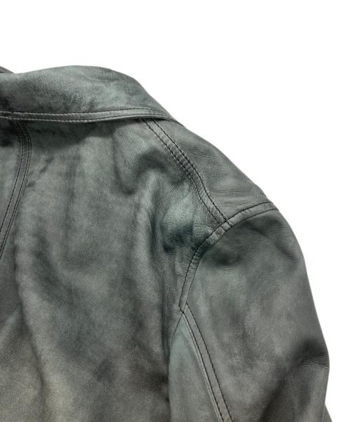 Barassi（バラシ）Barassi (バラシ) シープスキン レザージップジャケット ブラック サイズ:48の古着・服飾アイテム