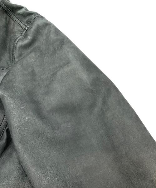 Barassi（バラシ）Barassi (バラシ) シープスキン レザージップジャケット ブラック サイズ:48の古着・服飾アイテム