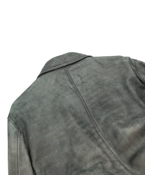 Barassi（バラシ）Barassi (バラシ) シープスキン レザージップジャケット ブラック サイズ:48の古着・服飾アイテム