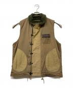 BUZZ RICKSON'Sバズリクソンズ）の古着「WG-3 William Gibson COLLECTION FLYER'S MAN VEST(ダブルジースリー ウィリアム ギブソン コレクション)」｜ブラウン