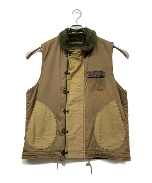 BUZZ RICKSON'S（バズリクソンズ）BUZZ RICKSON'S (バズリクソンズ) WG-3 William Gibson COLLECTION FLYER'S MAN VEST(ダブルジースリー ウィリアム ギブソン コレクション) ブラウン サイズ:sizeⅬの古着・服飾アイテム