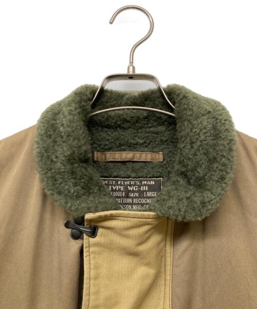 BUZZ RICKSON'S（バズリクソンズ）BUZZ RICKSON'S (バズリクソンズ) WG-3 William Gibson COLLECTION FLYER'S MAN VEST(ダブルジースリー ウィリアム ギブソン コレクション) ブラウン サイズ:sizeⅬの古着・服飾アイテム