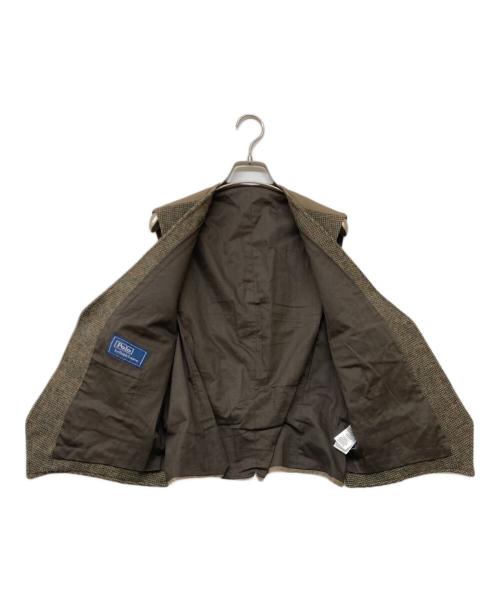 POLO RALPH LAUREN（ポロ・ラルフローレン）POLO RALPH LAUREN (ポロ・ラルフローレン) QRタグ 6Bウール切替ジレ ブラウン サイズ:44Rの古着・服飾アイテム