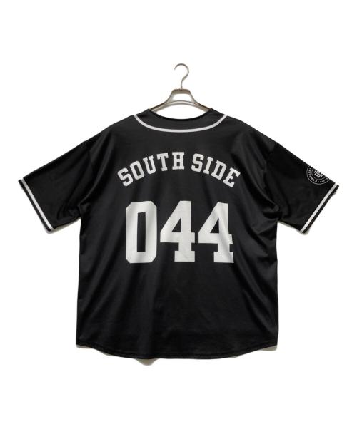BADHOP（バッドホップ）BADHOP (バッドホップ) ベースボールシャツ ホワイト×ブラック サイズ:ＸＬの古着・服飾アイテム