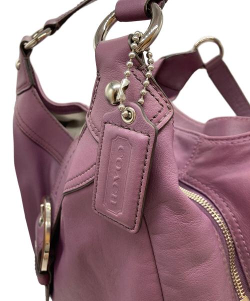 COACH（コーチ）COACH (コーチ) ソーホー ラージホーボー ショルダーバッグ パープルの古着・服飾アイテム