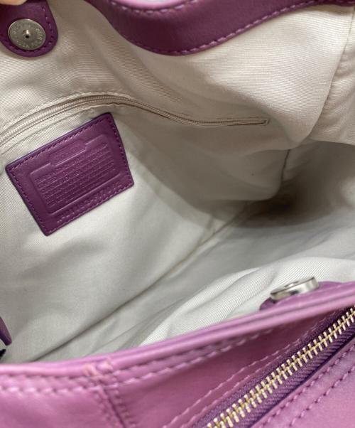 COACH（コーチ）COACH (コーチ) ソーホー ラージホーボー ショルダーバッグ パープルの古着・服飾アイテム