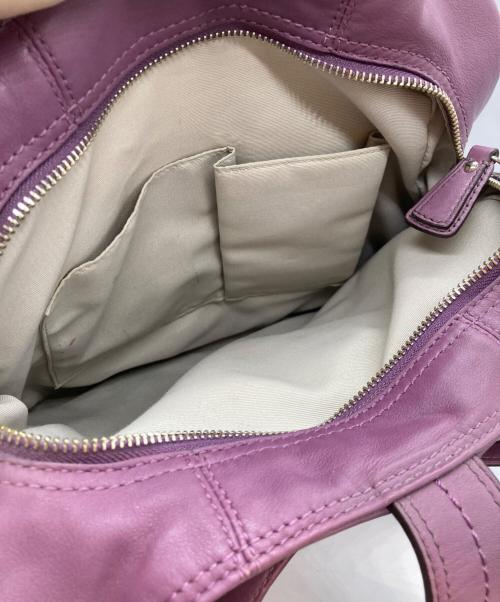 COACH（コーチ）COACH (コーチ) ソーホー ラージホーボー ショルダーバッグ パープルの古着・服飾アイテム