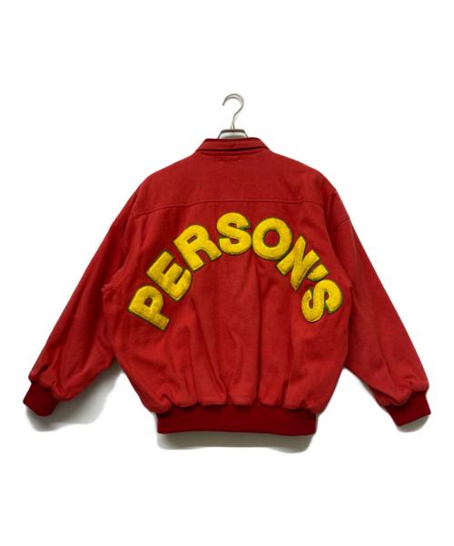 PERSON'S FOR MEN（パーソンズフォーメン）PERSON'S FOR MEN (パーソンズフォーメン) 古着ジップブルゾン レッド サイズ:不明の古着・服飾アイテム