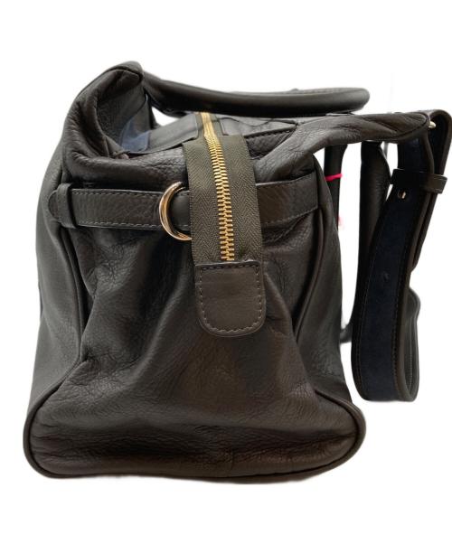 SEE BY CHLOE（シーバイクロエ）SEE BY CHLOE (シーバイクロエ) レザースウェード切替2WAYショルダーバッグ チャコールグレー×ブルーの古着・服飾アイテム