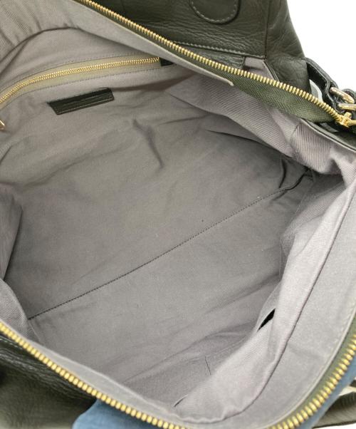 SEE BY CHLOE（シーバイクロエ）SEE BY CHLOE (シーバイクロエ) レザースウェード切替2WAYショルダーバッグ チャコールグレー×ブルーの古着・服飾アイテム