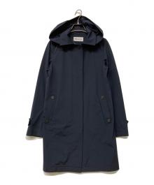 Aquascutum（アクアスキュータム）の古着「フード付きコート」｜ネイビー