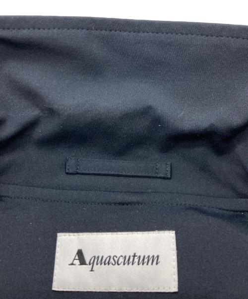 Aquascutum（アクアスキュータム）Aquascutum (アクアスキュータム) フード付きコート ネイビー サイズ:Ｓの古着・服飾アイテム