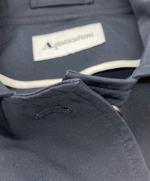 Aquascutum（アクアスキュータム）Aquascutum (アクアスキュータム) フード付きコート ネイビー サイズ:Ｓの古着・服飾アイテム
