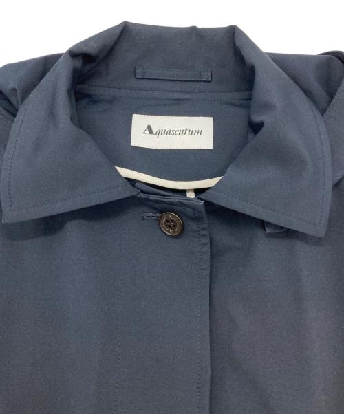 Aquascutum（アクアスキュータム）Aquascutum (アクアスキュータム) フード付きコート ネイビー サイズ:Ｓの古着・服飾アイテム