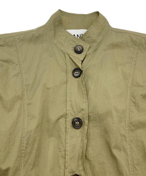 GANNI（ガニー）Ganni (ガニー) ナイロンコート グリーン サイズ:Sの古着・服飾アイテム