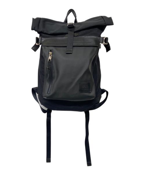 AS2OV（アッソブ）AS2OV (アッソブ) STUTTERHEIM (ストゥッテルハイム) ROLL TOP BACK PACK ブラックの古着・服飾アイテム