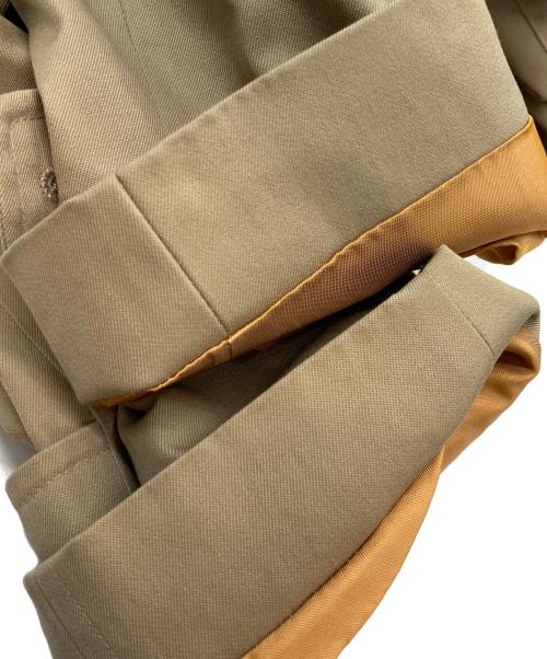 Aquascutum（アクアスキュータム）Aquascutum (アクアスキュータム) 裏地チェックステンカラーコート ベージュ サイズ:不明の古着・服飾アイテム