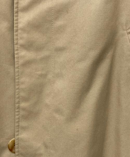 Aquascutum（アクアスキュータム）Aquascutum (アクアスキュータム) 裏地チェックステンカラーコート ベージュ サイズ:不明の古着・服飾アイテム