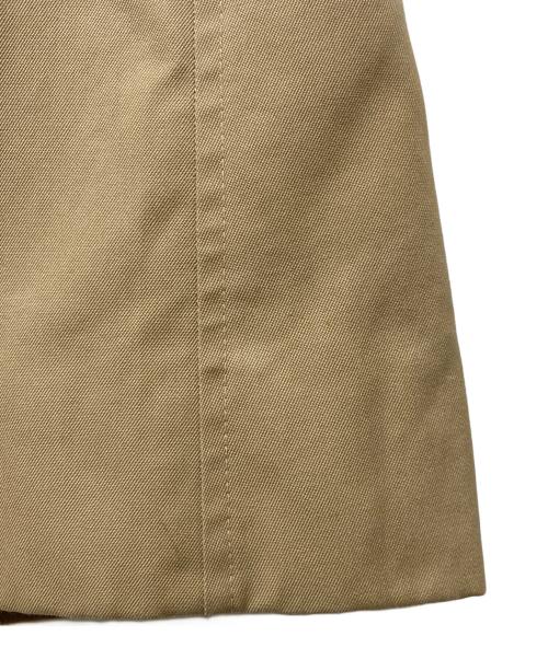 Aquascutum（アクアスキュータム）Aquascutum (アクアスキュータム) 裏地チェックステンカラーコート ベージュ サイズ:不明の古着・服飾アイテム