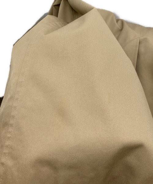 Aquascutum（アクアスキュータム）Aquascutum (アクアスキュータム) 裏地チェックステンカラーコート ベージュ サイズ:不明の古着・服飾アイテム