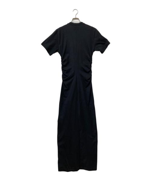 MSGM（エムエスジーエム）MSGM (エムエスジーエム) Gathered-side zip-up dress(ギャザード サイド ジップアップ ドレス) ブラック サイズ:sizeSの古着・服飾アイテム